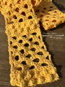 Honey Buzzzz Crochet Scarf