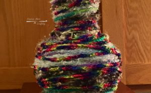 Yarn covered lamp base