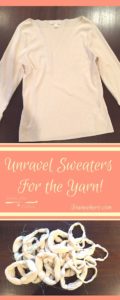 Unravel sweaters for the yarn