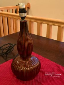 Rescued lamp to upcycle