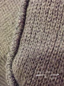 Serged seams: avoid when choosing sweaters to unravel.