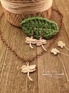 Crochet Dragonfly Jewelry