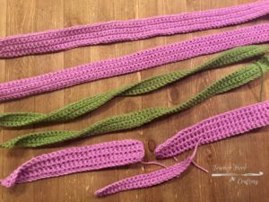 Crochet backpack straps and drawstrings