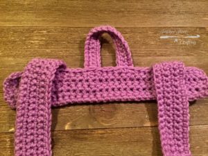 Crochet backpack straps