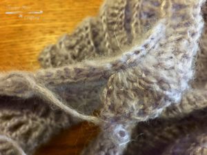 Crocheting into the back post single crochet row