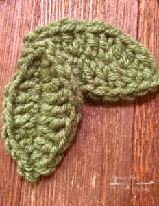 Little crochet leaves. Easy project to complete.