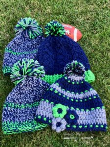 Seahawks Crochet Hats