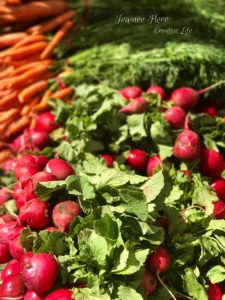 Produce from the local Salem farmers market.