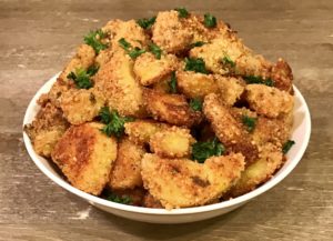 Crispy potatoes for dinner in a creative life