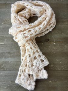 crochet the lacy trellis scarf