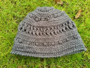 Textured crochet hat: Winter Picnic Hat!