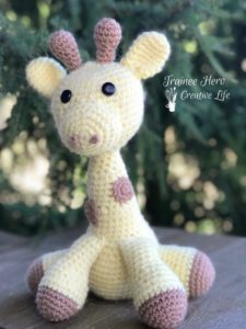 Amigurumi giraffe for baby Jim