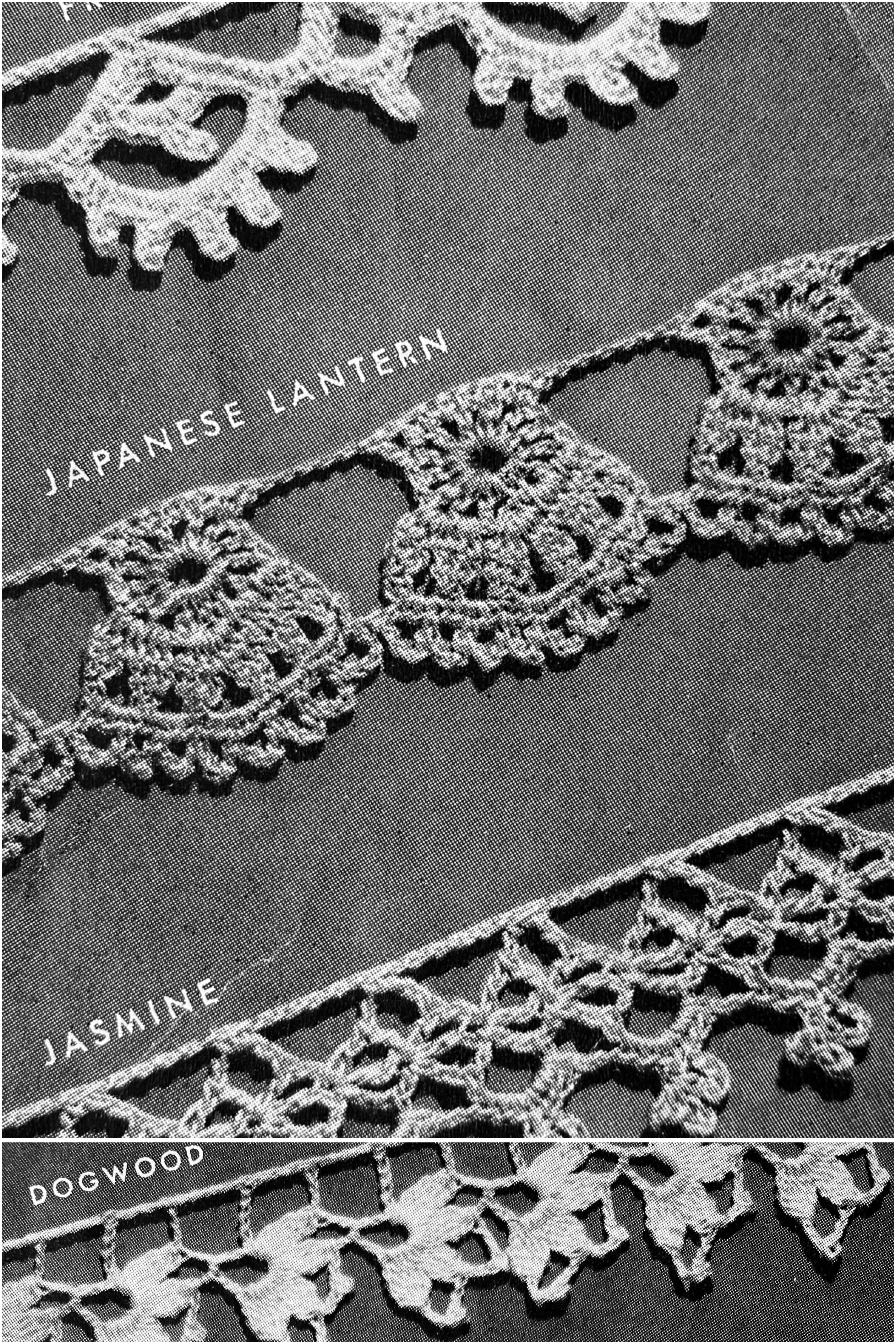 Vintage crochet edgings too dainty for making crochet edging pattern scarves